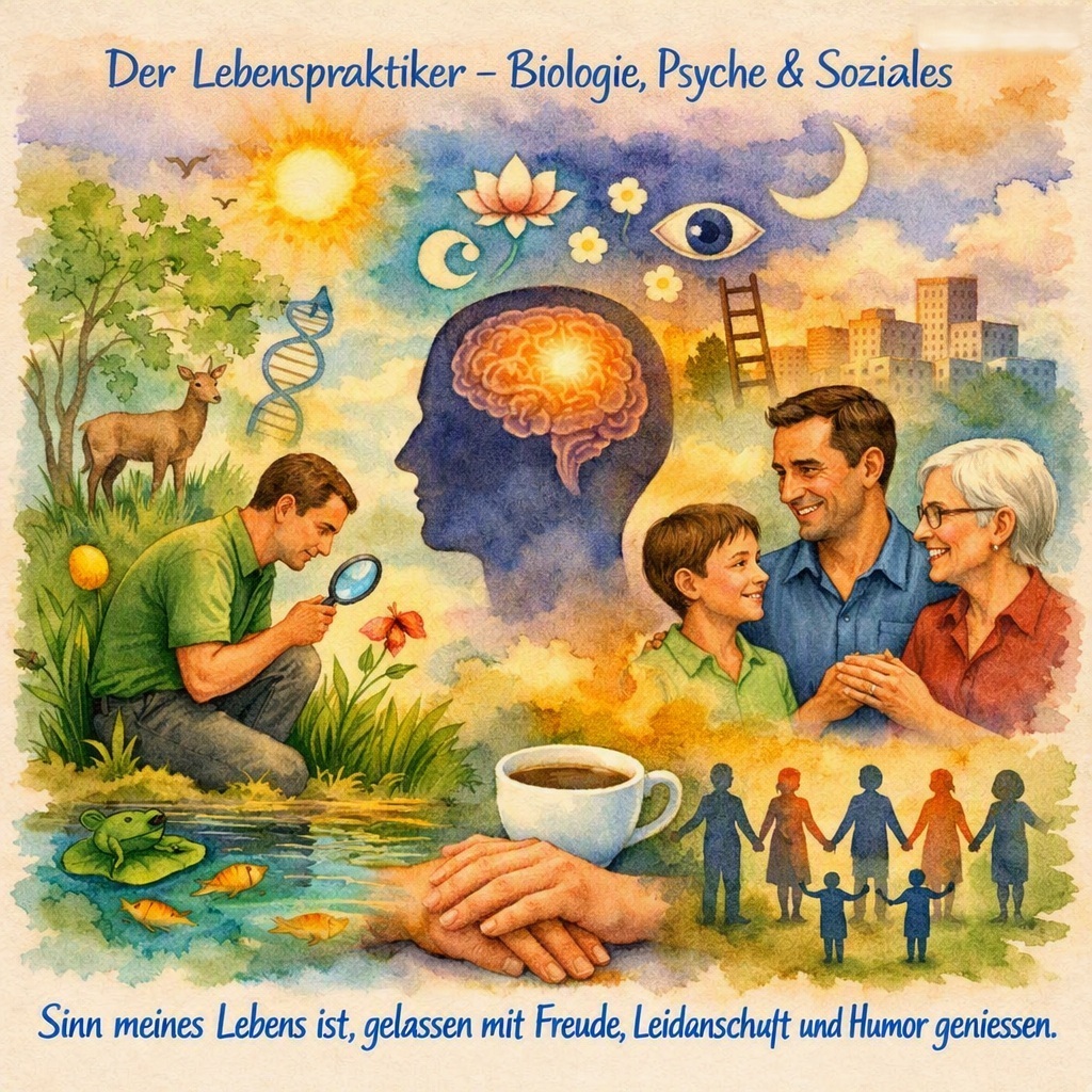 Biologische geistige soziale Entwicklung des Menschen