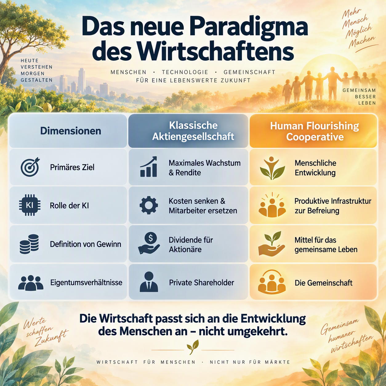 Menschliches Gedeihen durch und mit (KI) Künstlicher Intelligenz
