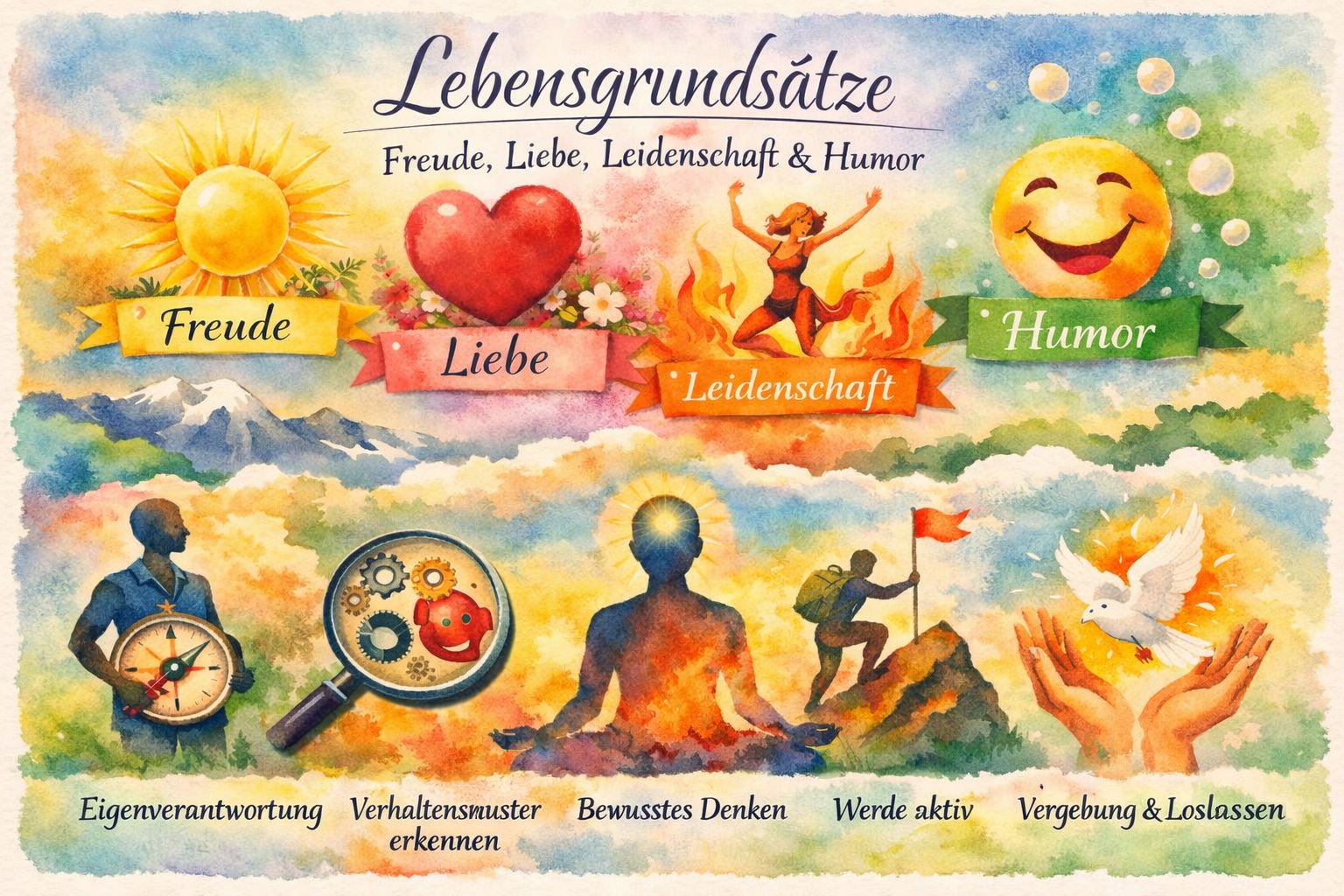 Der Sinn meines Lebens: Das Leben mit Freude, Liebe, Leidenschaft und Humor gelassen geniessen 