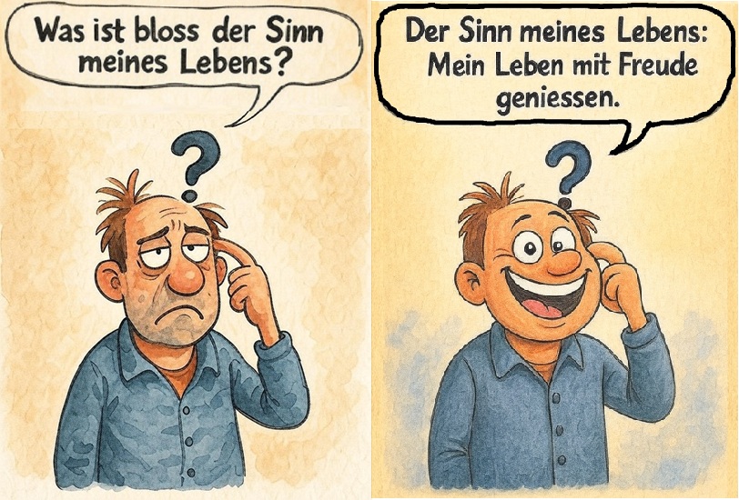 Was ist der Sinn meines Lebens mit mehr Beispielen?