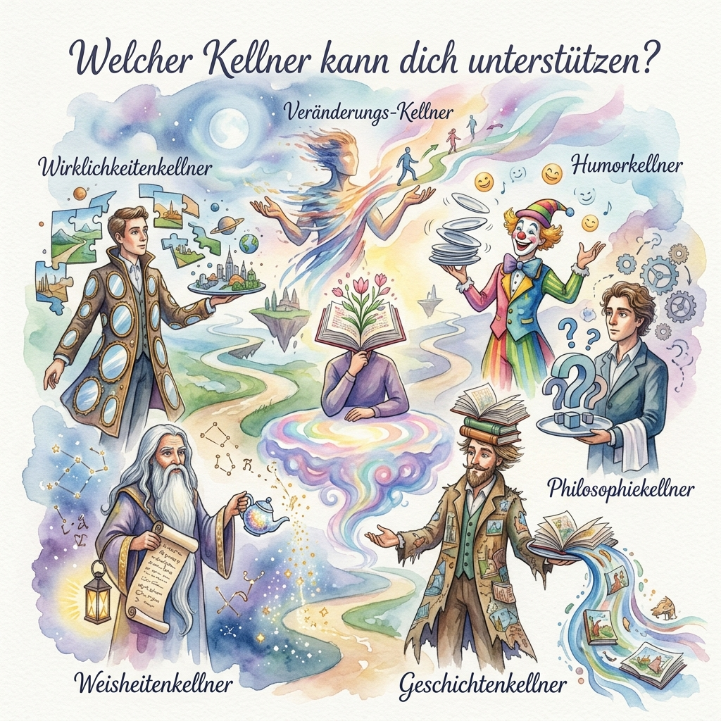 Welcher Kellner kann dich beim Gestalten deines Lebens unterstützen?